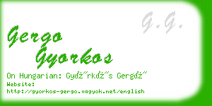 gergo gyorkos business card